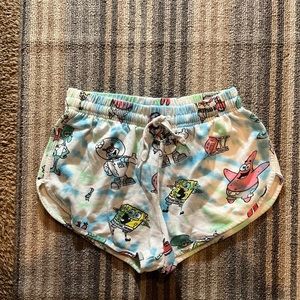 Womens SpongeBob shorts size medium